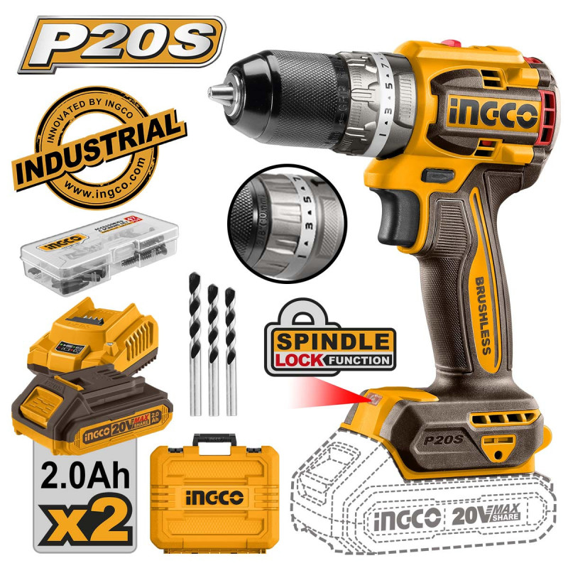 Κρουστικό Δραπανοκατσάβιδο Μπαταρίας 20V Li-Ion 60Nm