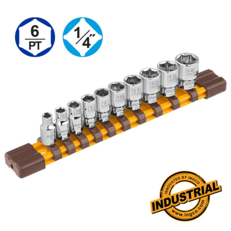 Καρυδάκια 1/4" Σετ 10 τεμ.