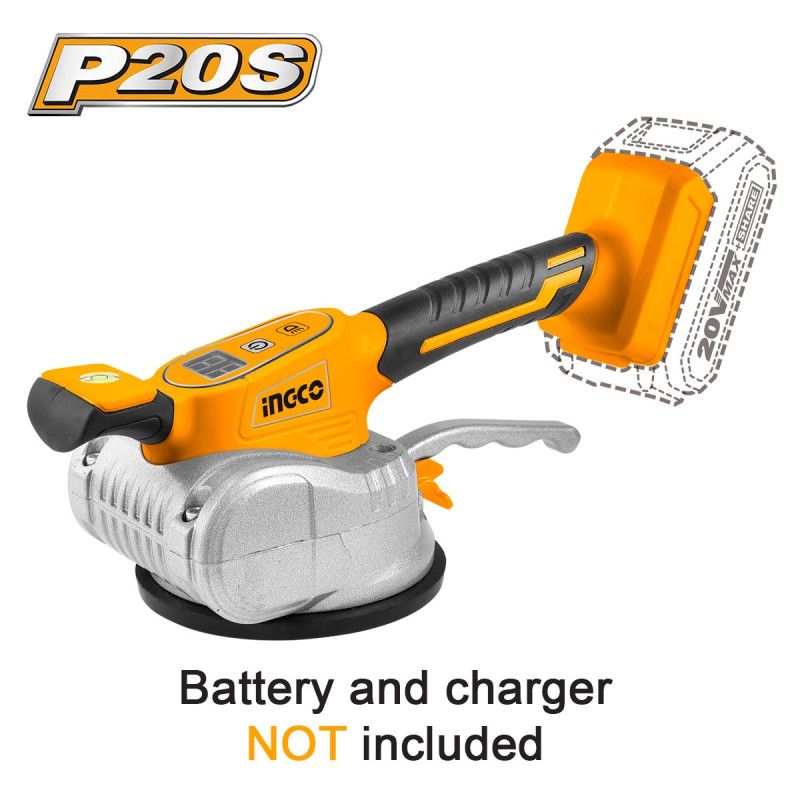 Δονητής Βεντούζα Πλακιδίων Μπαταρίας 20V Li-Ion SOLO Φ 125mm