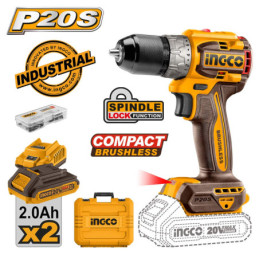 Δραπανοκατσάβιδο Compact Μπαταρίας 20V Li-Ion 60Nm