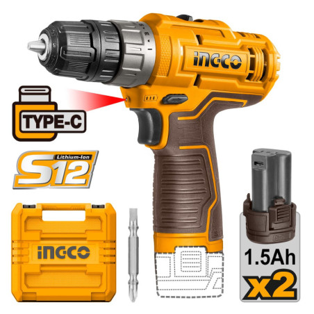 Δραπανοκατσάβιδο Μπαταρίας 12V Li-Ion USB Type-C 20Nm