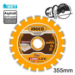Διαμαντόδισκος Δομικών Υλικών Φ355x25.4x12mm