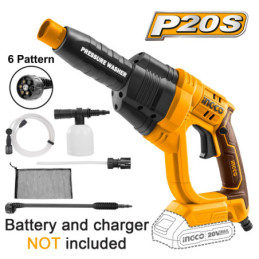 Πλυστικό Μηχάνημα Υψηλής Πίεσης Μπαταρίας 20V Li-Ion SOLO