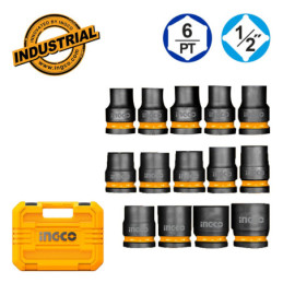 Καρυδάκια Αέρος 1/2" Σετ 14 τεμ. +Bαλίτσα