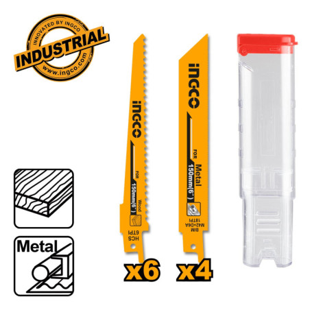 Πριονόλαμες Σπαθόσεγας Ξύλου - Μετάλλου Σετ 10 τεμ.