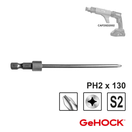 Μύτη Kατσαβιδιού 1/4" PH2x130mm για το CAFDSD2002 GeHOCK