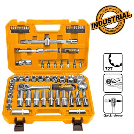 Κασετίνα Καρυδάκια 1/2" Σετ 62 τεμ.