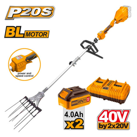 Ελαιοραβδιστικό Μπαταρίας 2x20V Li-Ion Τύπου Χτένα