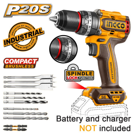 Κρουστικό Δραπανοκατσάβιδο Compact Μπαταρίας 20V Li-Ion SOLO 96Nm