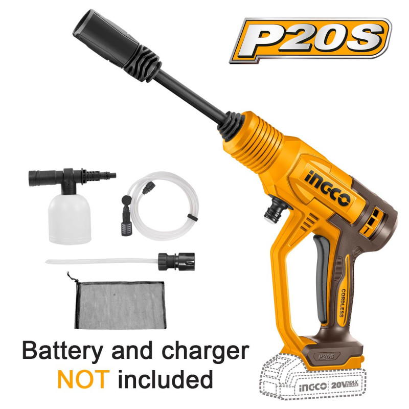 Πλυστικό Μηχάνημα Υψηλής Πίεσης Μπαταρίας 20V Li-Ion SOLO