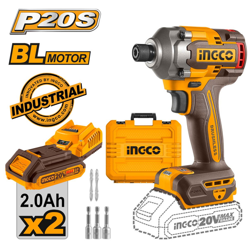 Κατσαβίδι Παλμικό Μπαταρίας 20V Li-Ion 285Nm