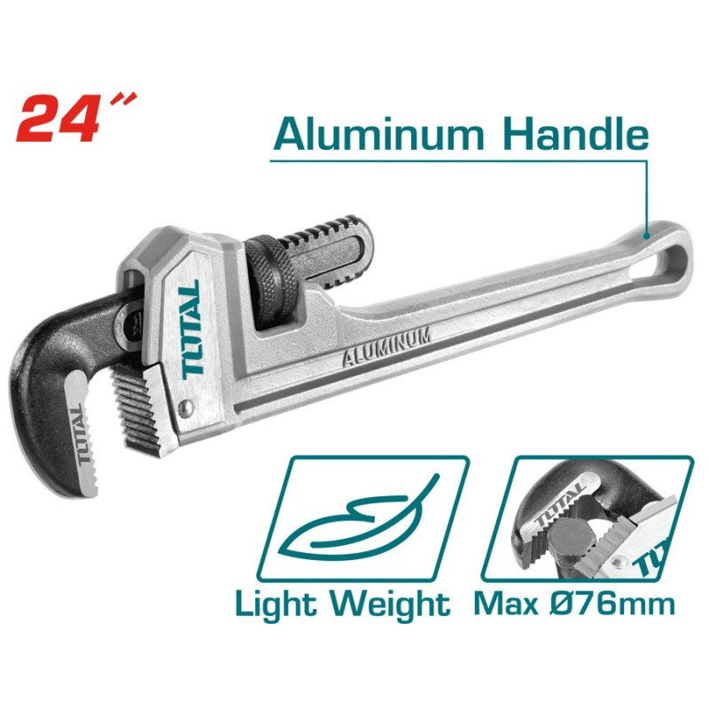 TOTAL ΣΩΛΗΝΟΚΑΒΟΥΡΑΣ ΑΛΟΥΜΙΝΙΟΥ 24" (THTAL17246)