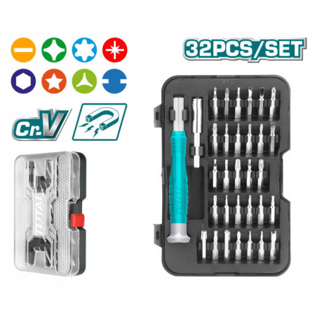 TOTAL ΣΕΤ ΜΥΤΕΣ ΗΛΕΚΤΡΟΝΙΚΩΝ 32ΤΕΜ (THT250PS0321)