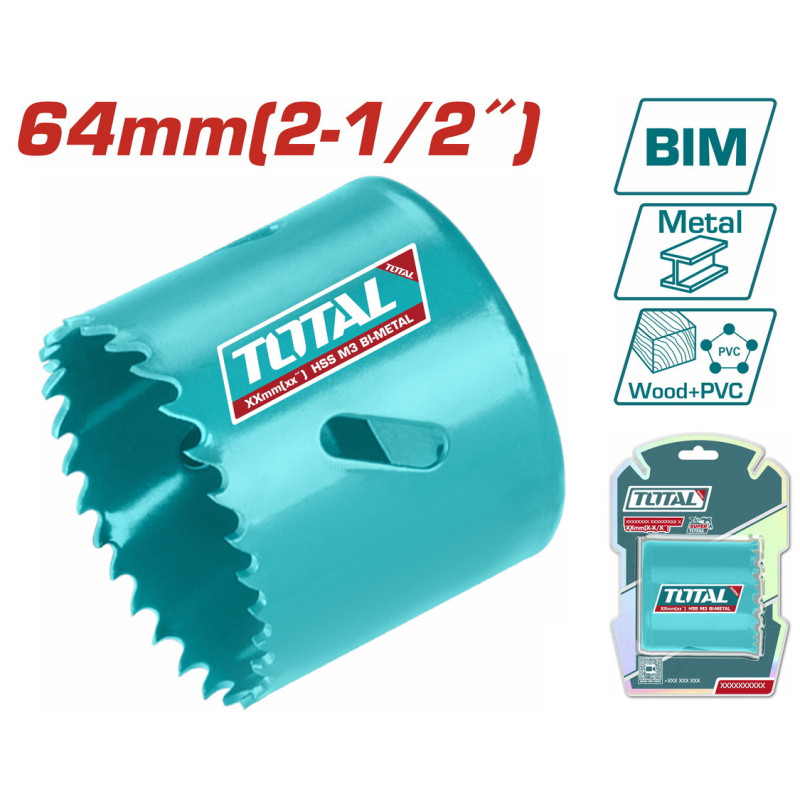 TOTAL ΠΟΤΗΡΟΤΡΥΠΑΝΟ ΜΕΤΑΛΛΟΥ 64mm (TAC410641)